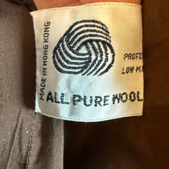 A Line Anne Klein Women's Brown Wool Vest Button Down Women's Size 6 Vintage 90s - Picture 8 of 11